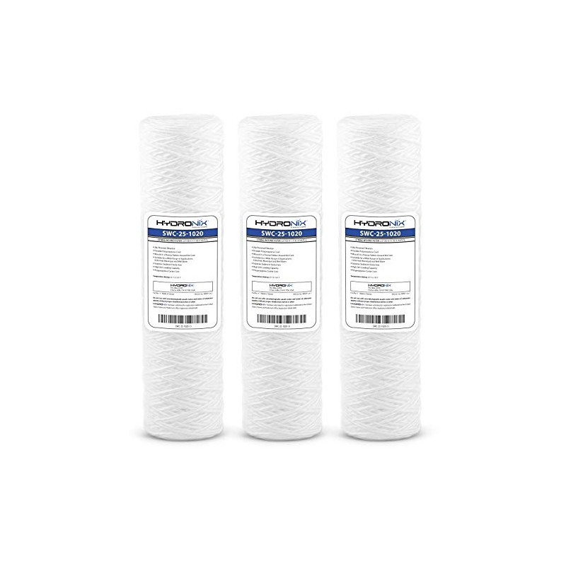 Hydronix HX-SWC-25-1020/3 Universal Whole House String Wound Sediment Water Filter