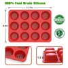 SILIVO Silicone Muffin Pans Nonstick 12 Cup(2 Pack) - 2.5