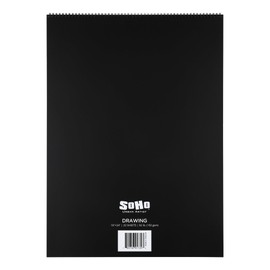 SoHo Urban Artist Softcover Drawing Pad 2 Pack 18x24" - 92 lb. (150gsm), 48 Sheets Total, Drawing Paper Pads for Artists, Travel, Illustrations