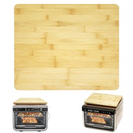 GWBSXM 16.3" x 13.3" Bamboo Cutting Board, Toaster Oven Accessories With Heat-Resistant Non-Skid Silicone Feet for Ninja Foodi DT201 DT251 Smart Oven Countertop Convection Oven,100% Organic Bamboo