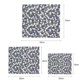 Beowanzk Beeswax Food Wrap, Reusable Sandwich Wrap, Fridge Wraps, Wax Paper for Food, Sandwich Wraps, Eco Environmentally Friendly Fresh Keeping for Longer Wax Paper Set of 6