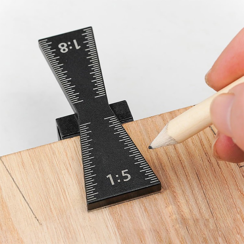 CENPEK Dovetail Jig Aluminium Dovetail-Shaped Line Drawing Template Featuring 1:5