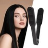 Hair Straightening Comb, Double Sided Bristle Hair Brush, Detangling Comb