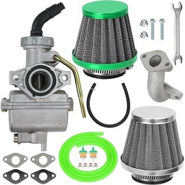 YOXUFA PZ20 Carburetor Assembly Replacement for Coolster Sunl Taotao Apollo 50cc 70cc 90cc 110cc 125cc Kazuma Loncin Baja Lifan ATV Quad XR80 PW80 Chinese 4 Stroke Engine Pit Dirt Bike Go Kart Parts