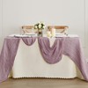 Mauve Purple Cheesecloth Table Runner-13.3Ft Boho Gauze Cheese Cloth Table