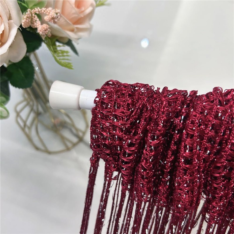 ave split Decorative Door String Curtain Wall Panel Fringe Window