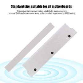 Topiky Memory Cooler Heatsink MEO-PM0AB Aluminium Alloy RAM Cooler Cooling Vest Fin Radiation Dissipate for SDR/DDR SDRAM (Silver)
