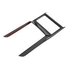 Car Cup Holder Frame Cover Carbon Fiber Pattern High Gloss Replacement For Mitsubishi Outlander 2023