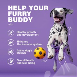 UD_Dog Vitamins 15 in 1   Dog Multivitamin Chews with MSM for Hip & Joint Health   Dog Supplement for Itchy Skin Relief   Multiv