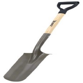Truper 31178 Tru Built Drain Spade with D-Handle, 28-Inch