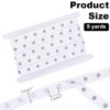 HOBBIESAY 4.5m Metal Snap Button Tape Ribbon White Sewing Snap