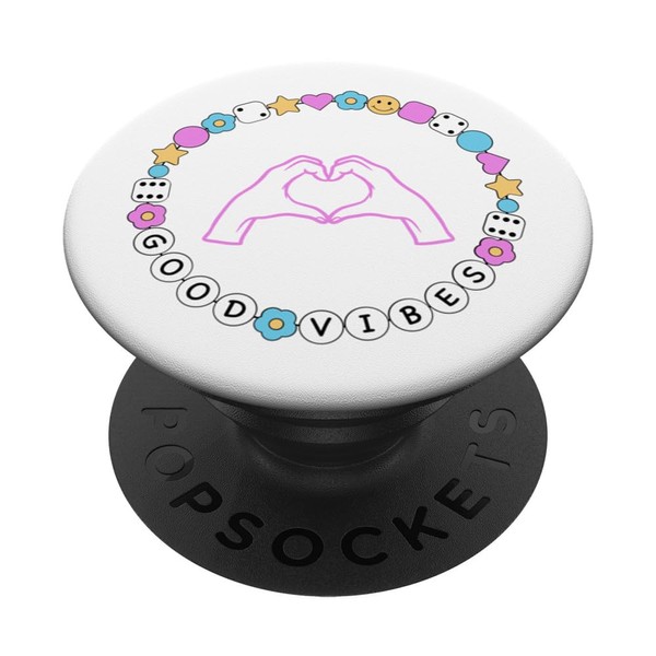 Good Vibes Friendship Necklace Heart Hands PopSockets Standard PopGrip