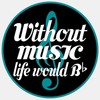 CafePress Music Quote Treble Clef Medium Die Cut Sticker, 5.75"