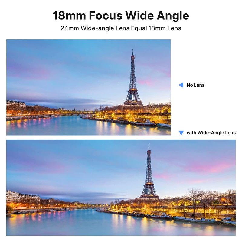 Wide Angle Lens for Sony ZV1, ULANZI WL-1 18 mm