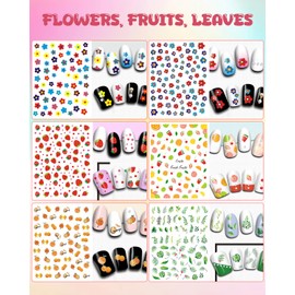 IDDFEVE 18 Sheets Kids Nail Stickers, Cute Nail Decals for Women and Little Girls, 3D Self-Adhesive DIY Nail Art Design Decoration (Dance)