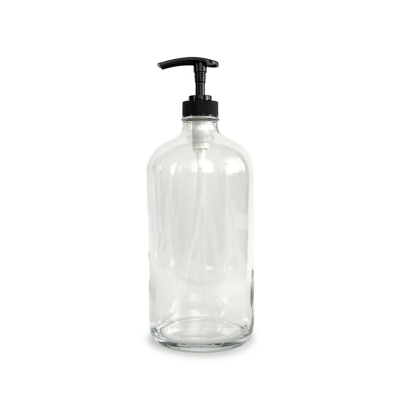Vivaplex, 2, Large, 32 oz, Empty, Clear Glass Bottles with