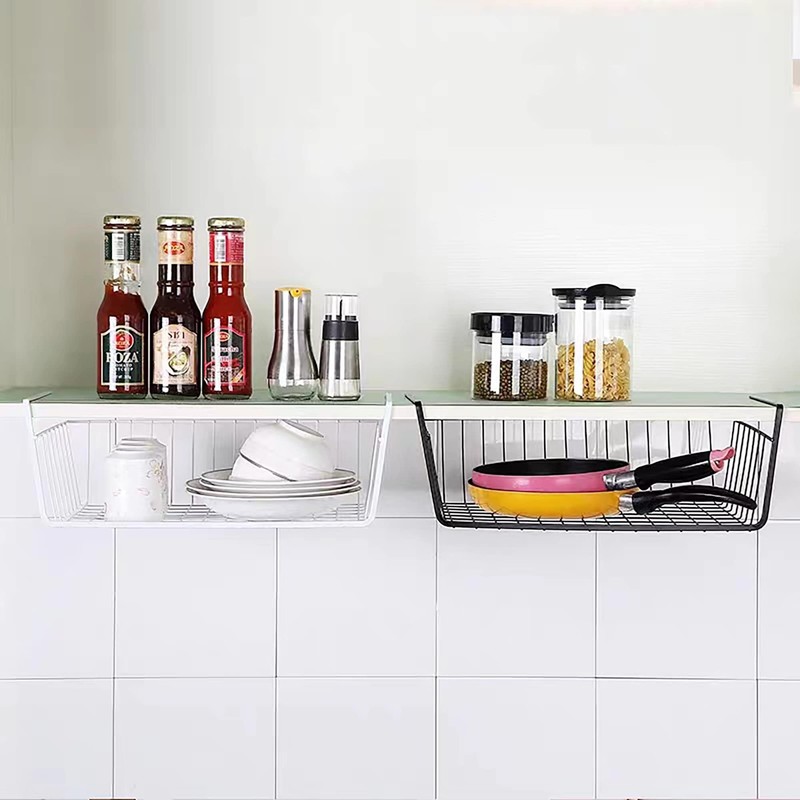 8 PACK Hanging Under Shelf Storage Basket Kitchen Cabinet Organizer