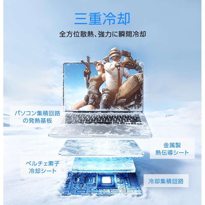 ZenCT CT158-MAX Laptop Cooler, Laptop Stand, Peltier Device, Cooling Pad,