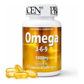 Suplemento De Omega 3-6-9 Pronacen Frasco 50 Cápsulas Sin Sabor Vegano                                                                                