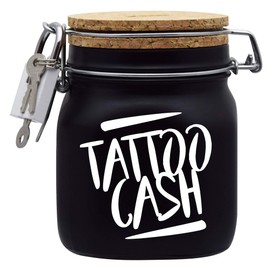 Money Box Tattoo Cash White Money Gift Idea Black M