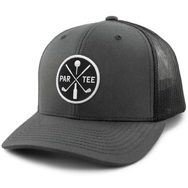 Par-Tee Time Classic Snapback Trucker Hat Charcoal