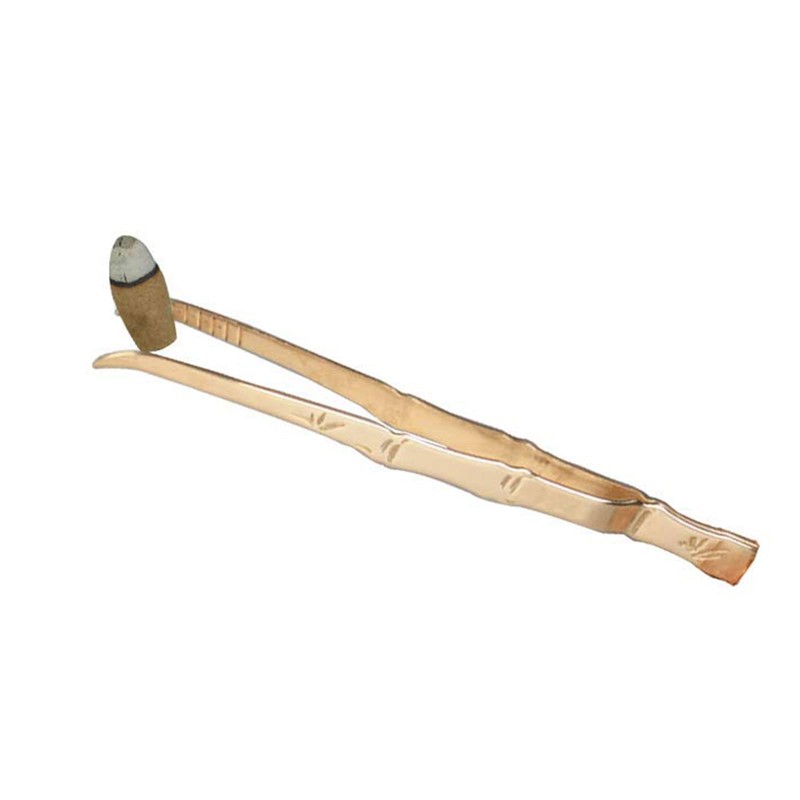 vsilay Incense Tweezer Copper Bamboo Section Backflow Cone Backflow Cone
