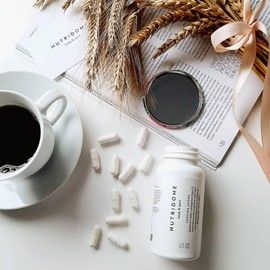 Nutridome Gesunde Haut Kollagen Typ II 60 Kapseln – Nahrungsergänzungsmittel mit Kollagen, L-Arginin, Hyaluronsäure, grünem Tee für gesunde, hydratisierte und elastische Haut, Collagen, Pure