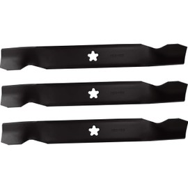 (3 Pack) Aftermarket Premium Replacement XHT Lawn Mower Deck Blade fits Craftsman 137380 | 17-3/8" x 2-1/4" / 5 Point Star