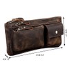 Leather Waist Pack Riñonera de piel estilo clásico, para hombres