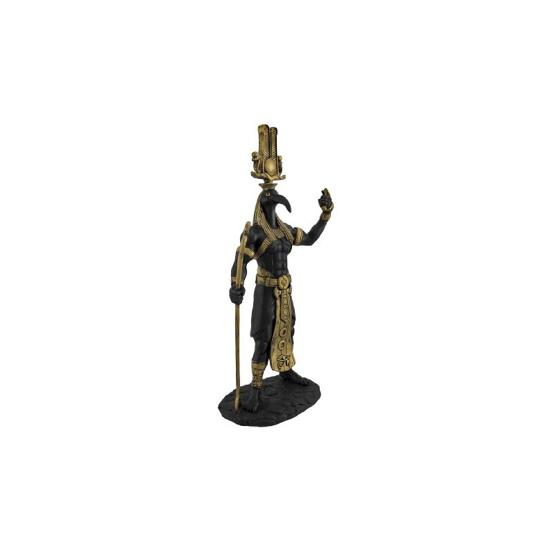 Black Thoth Egyptian God Golden Accents Statue