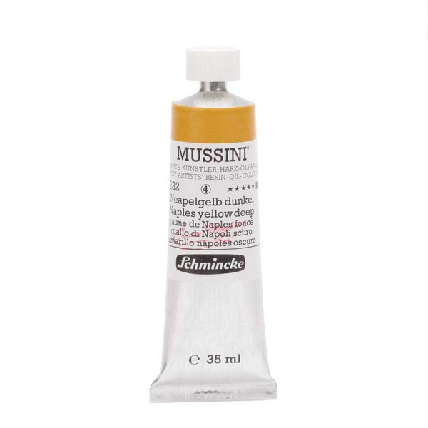 Schmincke Mussini Resin Oil Color - Naples Yellow Deep 35ml
