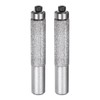 sourcing map 2 Pcs Diamond Profile Straight Router Bit 13.3mm