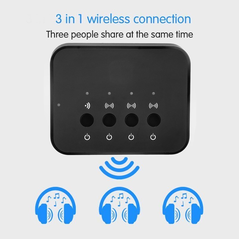 3.5mm Wired Wireless Stereo Bluetooth 4.0 Audio Adapter Music Sharing