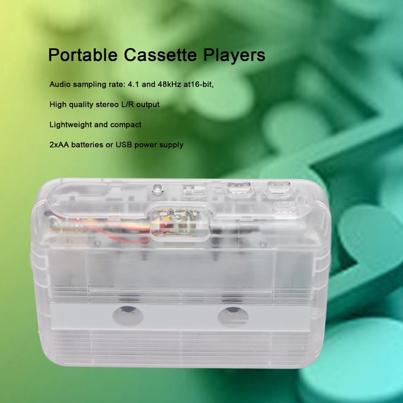TON007B Portable Cassette Players Mini Stereo Bluetooth Cassette Playing Equipment