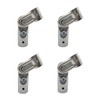 Adjustable 2-Way Pipe Connector, Metal Clamp Fittings, for 1" (O.D.