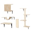 5 Pcs Wall Mounted Cat Climber Set, Floating Cat Shelves
