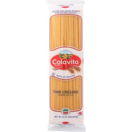 Colavita Pasta, Thin Linguine, 16 Ounce (Pack of 20)