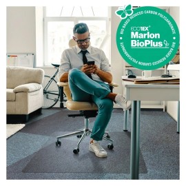 Floortex Ecotex BioPlus EcoFriendly CarbonNeutral Polycarb Chair Mat for Carpet 35x47"