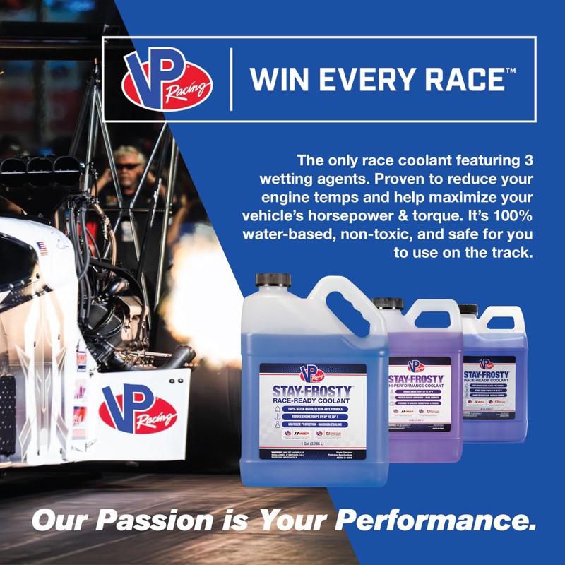 VP Racing Fuels 2087 Stay Frosty Hi-Performance Coolant, 64 oz.