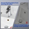 Seimneire 3pcs Brass Sink Overflow Trim Ring Basin Overflow Ring,