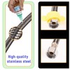 16 In Faucet Supply Lines 1/2x1/2 2Pack Black Braided Steel