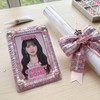 キラリ手芸部 No.1700スパンコールブレード収縮性タイプ_ピンク色_幅3.0cm×長さ2ｍ巻き シークイン sequin