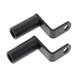 Bowarepro Bicycle Extension Bracket Clamp Bar Handlebar Lightweight Motorcycle Stand Bicycle Bracket Rust-proof Black Aluminum Alloy Easy Installation Set of 2