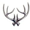 Huge 4.5" Deer Antler Car Emblem for Hunters and Outdoorsmen