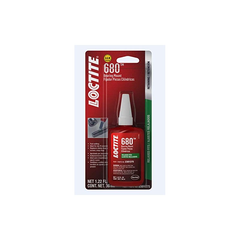 LOCTITE 680 Automotive Bearing Mount – High Strength, Medium Viscosity,