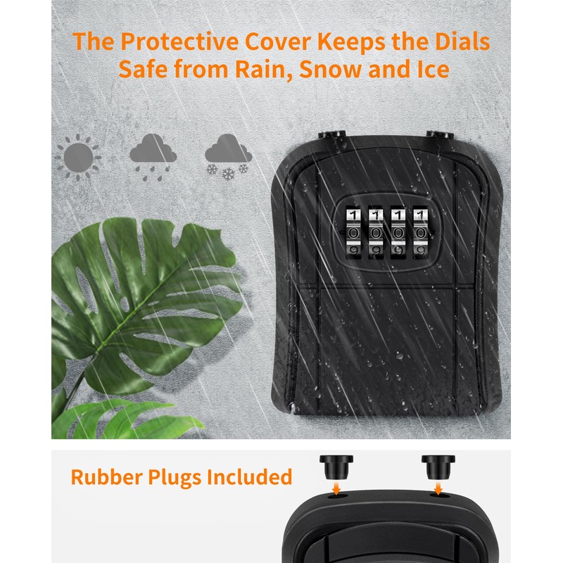 Portable Key Lock Box,Key Holder Safe Security Lock Box for