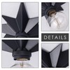 VILUXY Flush Mount Ceiling Light, Black Star Light Fixtures Ceiling