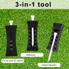 Lyreh Golf Tee Height Adjuster, Carbon Fiber 3-in-1 Adjustments Golf