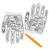 Gatuida 1 Set Reflexology Massage Gloves with Acupoint Tools Lightweight