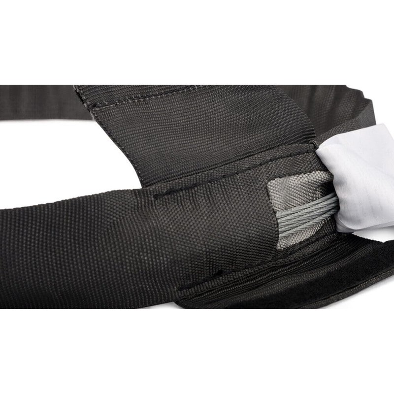 Riggatec Rundschlinge Steelflex Schwarz 1t, Nutzlänge:0,5 m - Umfang:1,0 m
